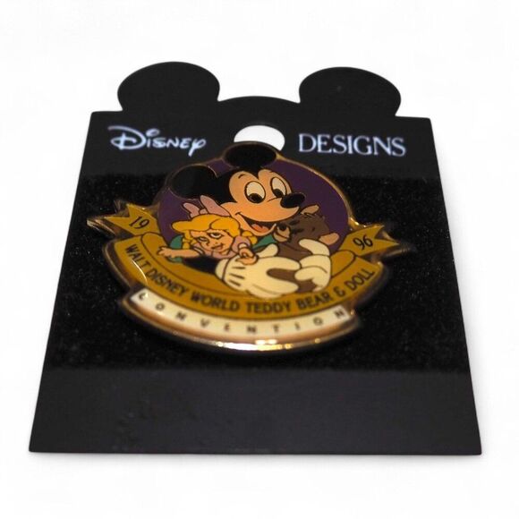 Walt Disney World Vintage 1996 Teddy Bear & Doll Convention Collectible Pin - Picture 3 of 7